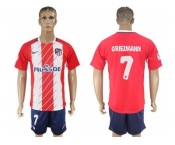 Atletico Madrid #7 Griezmann Home Soccer Club Jerseyss