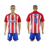 Atletico Madrid #9 F.Torres Home Soccer Club Jerseys