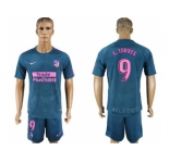 Atletico Madrid #9 F.Torres Sec Away Soccer Club Jersey