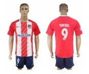 Atletico Madrid #9 Torres Home Soccer Club Jersey