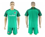 Atletico Madrid Blank Green Goalkeeper Soccer Club Jersey