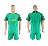 Atletico Madrid Blank Green Goalkeeper Soccer Club Jerseys