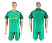 Atletico Madrid Blank Green Goalkeeper Soccer Club Jerseys