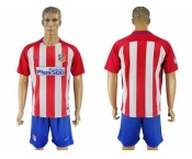 Atletico Madrid Blank Home Soccer Club Jersey.