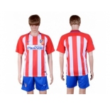 Atletico Madrid Blank Home Soccer Club Jerseys.