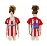 Women's Atletico Madrid #14 Gabi Home Soccer Club Jersey