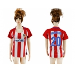 Women's Atletico Madrid #20 Juanfran Home Soccer Club Jersey
