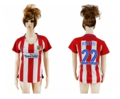 Women's Atletico Madrid #22 Partey Home Soccer Club Jersey