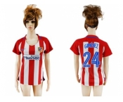 Women's Atletico Madrid #24 Gimenez Home Soccer Club Jersey