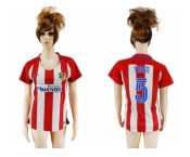 Women's Atletico Madrid #5 Tiago Home Soccer Club Jersey