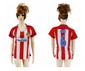 Women's Atletico Madrid #6 Koke Home Soccer Club Jersey
