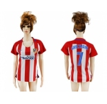 Women's Atletico Madrid #7 Griezmann Home Soccer Club Jersey
