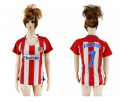 Women's Atletico Madrid #7 Griezmann Home Soccer Club Jersey