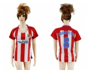 Women's Atletico Madrid #8 Kranevitter Home Soccer Club Jersey
