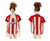 Women's Atletico Madrid Blank Home Soccer Club Jersey