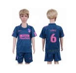 Atletico Madrid #6 Koke Sec Away Kid Soccer Club Jersey