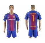 Barcelona #1 Ter Stegen Home Soccer Club Jerseys