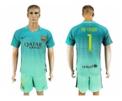 Barcelona #1 Ter Stegen Sec Away Soccer Club Jersey