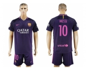 Barcelona #10 Messi Away Soccer Club Jerseys.