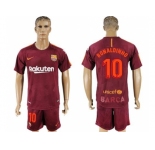 Barcelona #10 Ronaldinho Sec Away Soccer Club Jersey