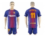 Barcelona #11 Neymar Jr Home Soccer Club Jersey