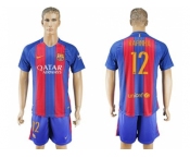 Barcelona #12 Rafinha Home Soccer Club Jerseyss