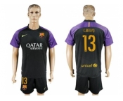 Barcelona #13 C.Bravo Black Goalkeeper Soccer Club Jersey