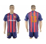 Barcelona #13 C.Bravo Home Soccer Club Jerseys
