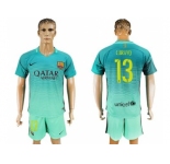 Barcelona #13 C.Bravo Sec Away Soccer Club Jersey