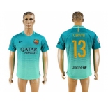 Barcelona #13 C.Bravo Sec Away Soccer Club Jerseyss