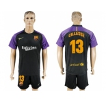 Barcelona #13 Cillesse Black Goalkeeper Soccer Club Jersey