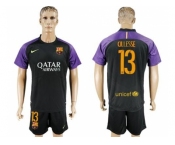 Barcelona #13 Cillesse Black Goalkeeper Soccer Club Jerseys