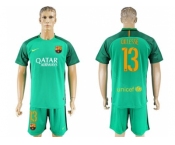 Barcelona #13 Cillesse Green Goalkeeper Soccer Club Jerseys