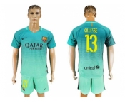 Barcelona #13 Cillesse Sec Away Soccer Club Jersey