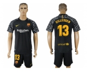 Barcelona #13 Cillessen Black Goalkeeper Soccer Club Jersey