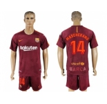 Barcelona #14 Mascherano Sec Away Soccer Club Jersey