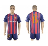 Barcelona #15 Bartra Home Soccer Club Jerseyss