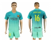 Barcelona #16 Montana Sec Away Soccer Club Jersey