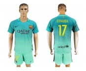 Barcelona #17 Elhadda Sec Away Soccer Club Jersey