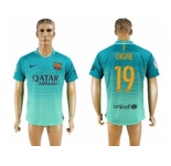 Barcelona #19 Digne Sec Away Soccer Club Jerseyss