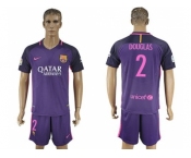 Barcelona #2 Douglas Away Soccer Club Jerseys.