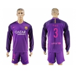 Barcelona #2 Douglas Sec Away Soccer Club Jerseyss