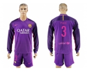 Barcelona #2 Douglas Sec Away Soccer Club Jerseyss