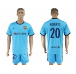 Barcelona #20 Roberto Away Soccer Club Jersey