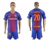 Barcelona #20 Roberto Home Soccer Club Jerse