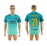 Barcelona #21 Adriano Sec Away Soccer Club Jersey
