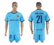 Barcelona #21 Andre Gomes Away Soccer Club Jersey