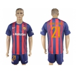 Barcelona #21 Andre Gomes Home Soccer Club Jerseys