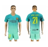 Barcelona #21 Andre Gomes Sec Away Soccer Club Jersey