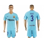 Barcelona #3 Pique Away Soccer Club